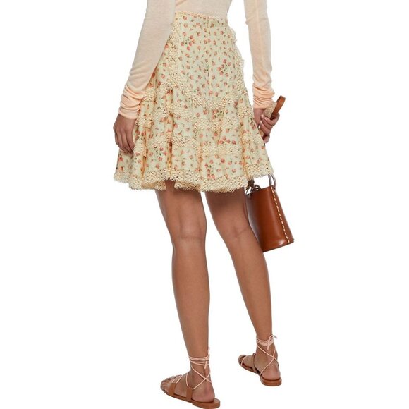 Zimmermann Freja Flutter Skirt Size 0 XS b201 - Picture 9 of 12